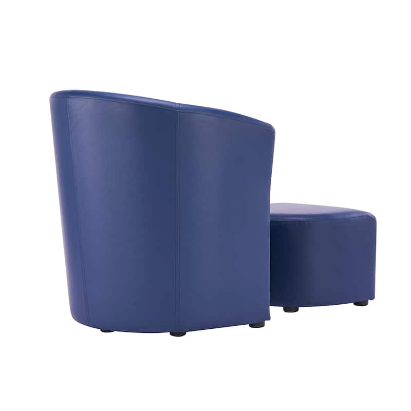 Carson Carrington Junkboda Accent Club Chair with Foot Stool