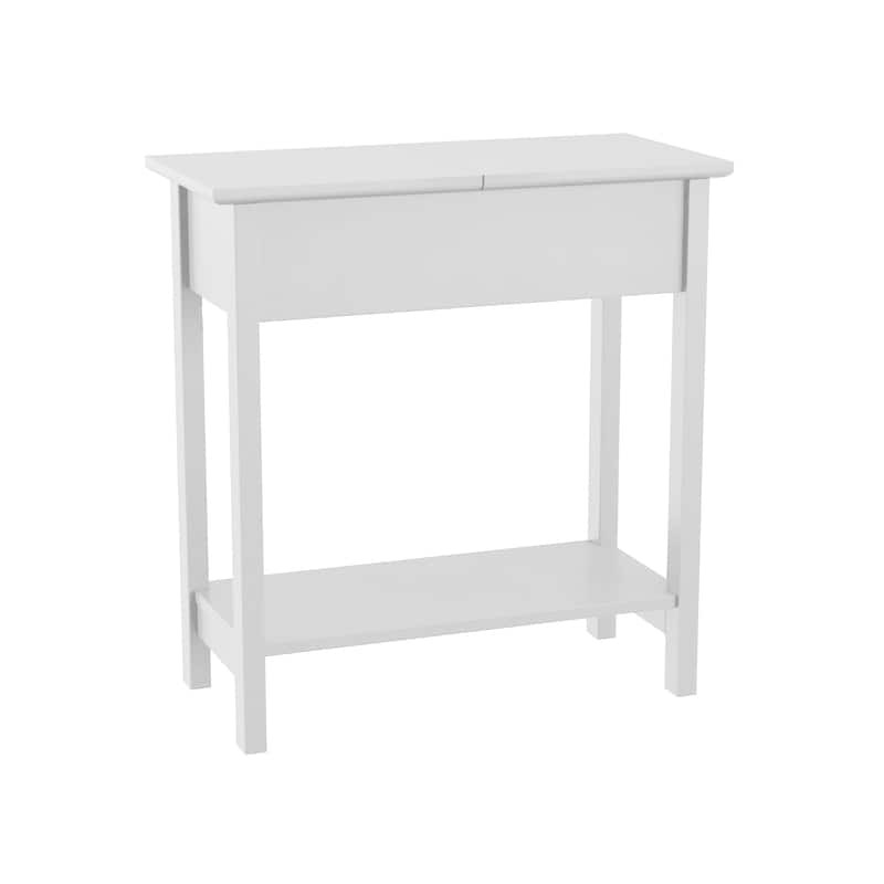 Hastings Home Flip Top End Table with Storage - 22.75” x 11” x 24”