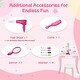 preview thumbnail 9 of 8, Gymax Pretend Kids Vanity Set Makeup Dressing Table 2-in-1 Mirror &