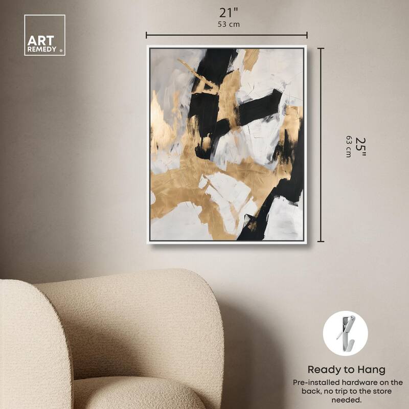 Cracked Gilt I Canvas by Art Remedy