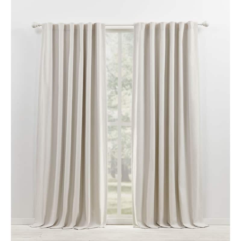 Lauren Ralph Lauren Sallie Blackout Back Tab/Rod Pocket Curtain Single Panel - 54x84 - Snowflake