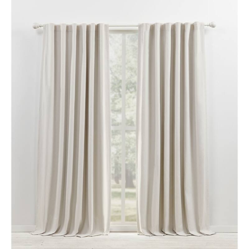 Lauren Ralph Lauren Sallie Blackout Back Tab/Rod Pocket Curtain Panel - 54x108 - Snowflake