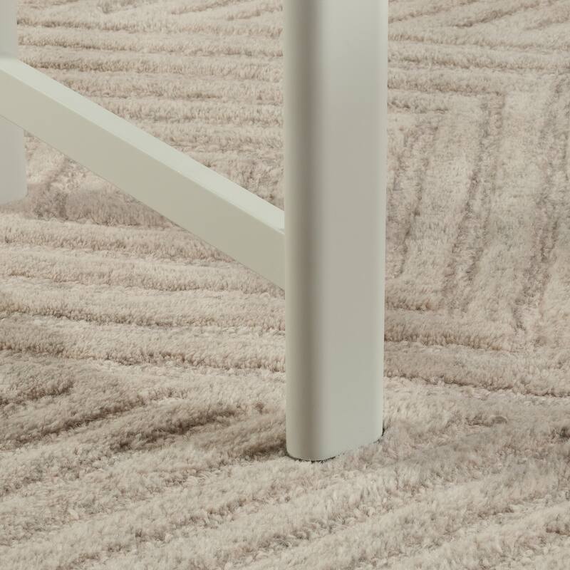 Wood Desk Return 42" with Scratch-Resistant Surface, Brown