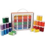 Melrose Trilobal Polyester Thread Assortment 24/Pkg-Brights