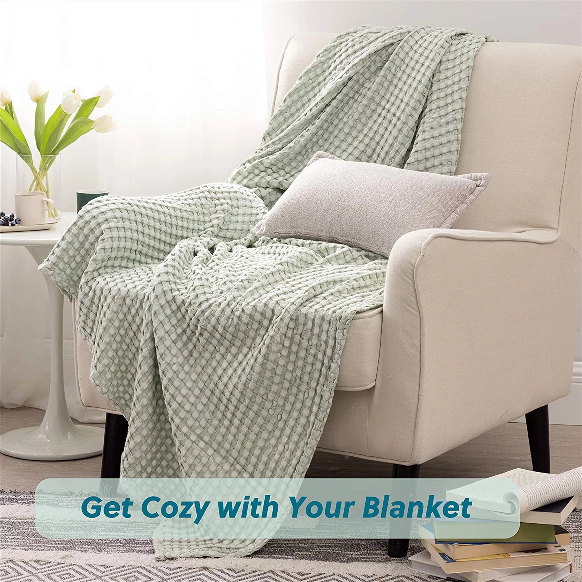 Bamboo waffle blanket online