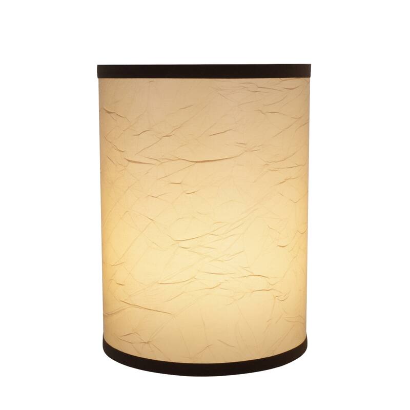 Aspen Creative Drum (Cylinder) Shaped Spider Construction Lamp Shade in Beige (8" x 8" x 11")