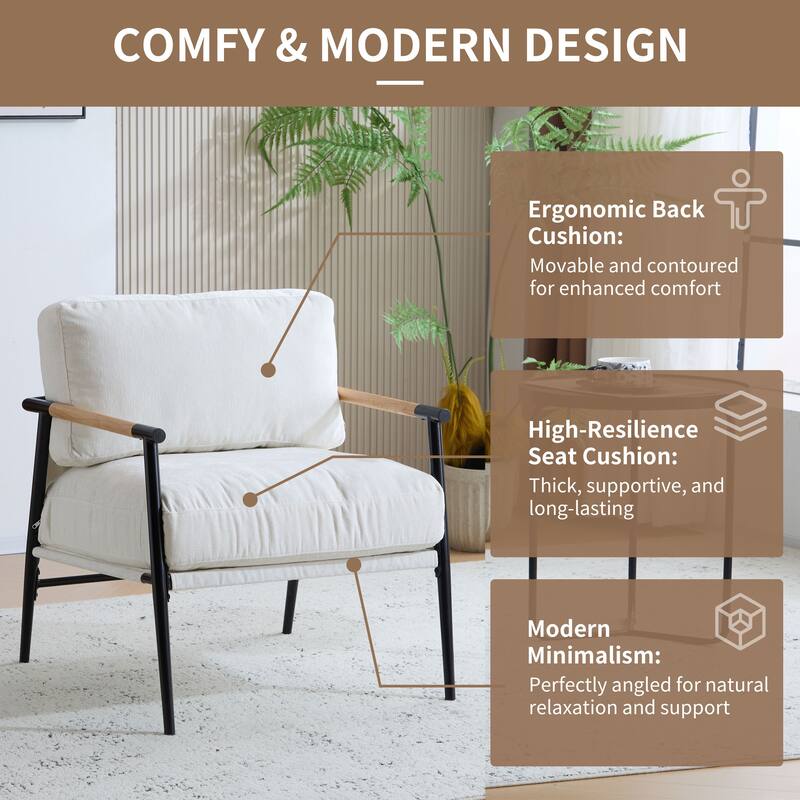 Varsts Modern Upholstered Accent Chair with Wood Frame, Emerald by Christopher Knight Home