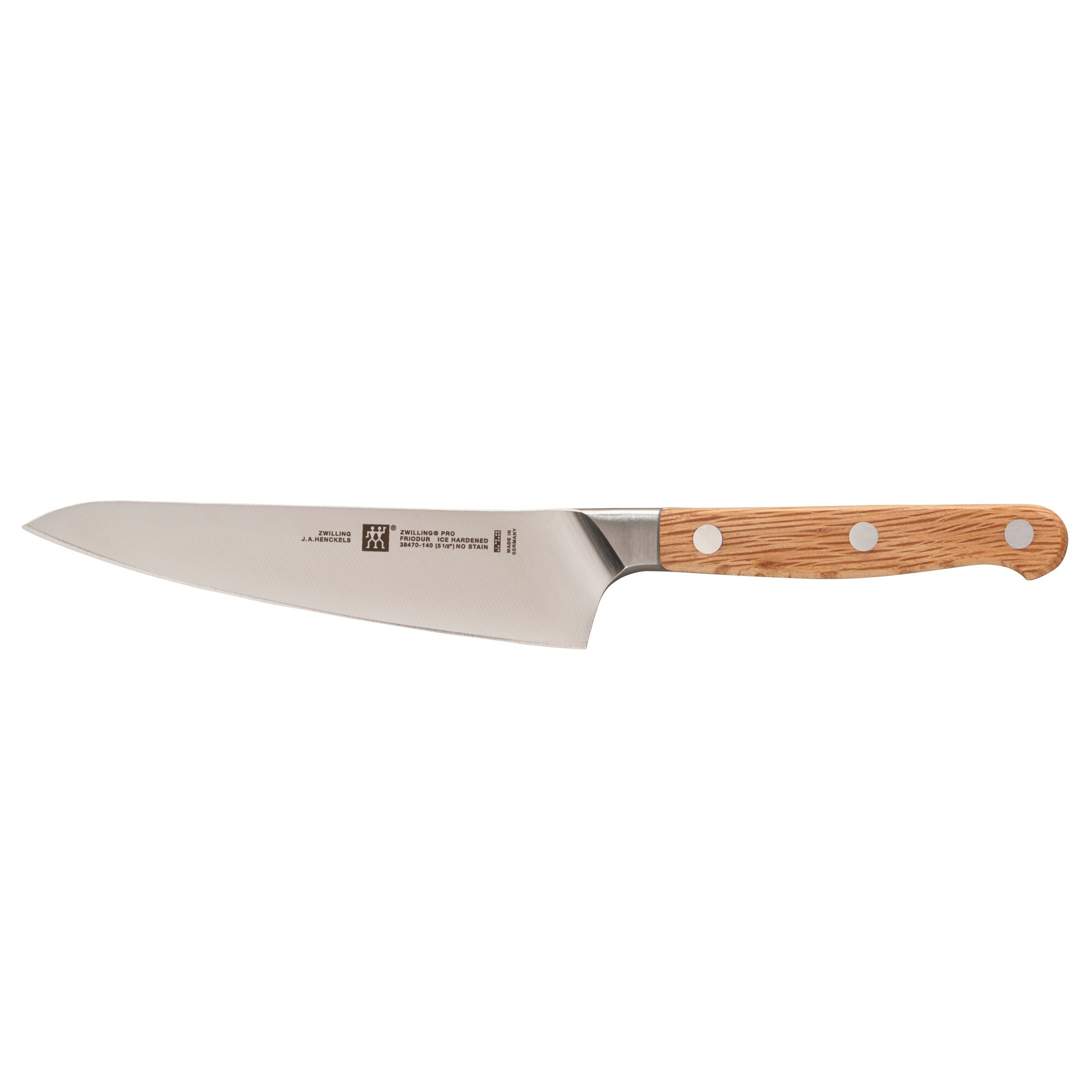 J A Henckels 6 Pc Wood Handle Knife Set w/ Wood Block Oak ? Sharpening  Steel