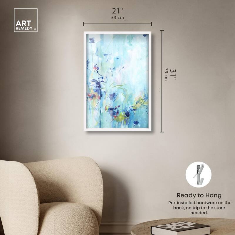 Heavenly Blue I Shadowbox by Art Remedy