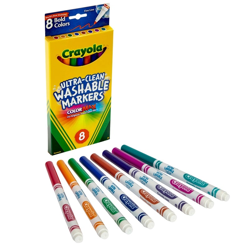 Crayola 40 Count Ultra-Clean Washable Broad Line Markers 