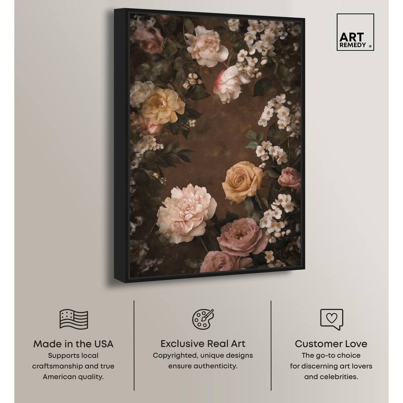 Faded Florals Fable I Canvas by Art Remedy