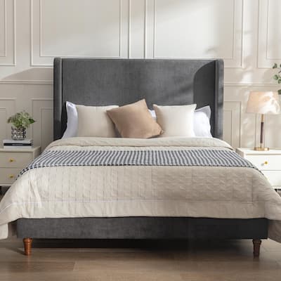 Elegant Upholstered Bed with Advanced Assembly