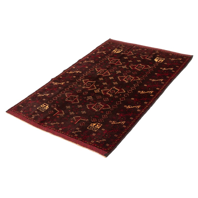 Teimani Black Rug 4'4" x 6'8" - 4'4 x 6'8