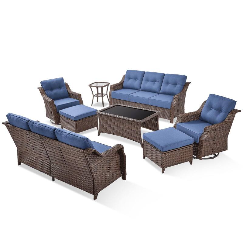 Outdoor Wicker Rattan Sofa Set for Garden