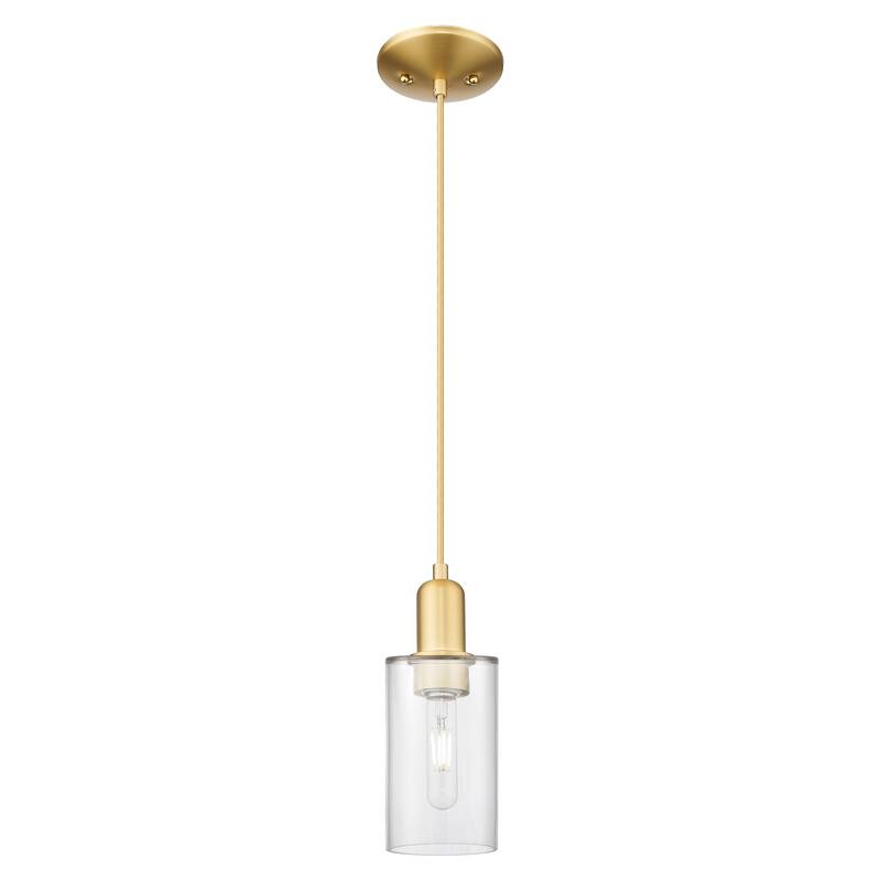 Innovations Lighting Endless Possibilities Arcadia - Clymer - 1 Light 4" Cord Hung Mini Pendant - Clear/Satin Gold