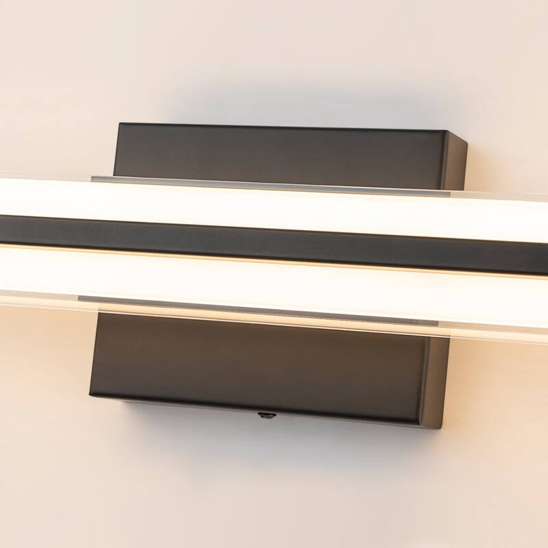 Contemporary Dimmable LED Rectangular Vanity Wall Sconce 24.6in