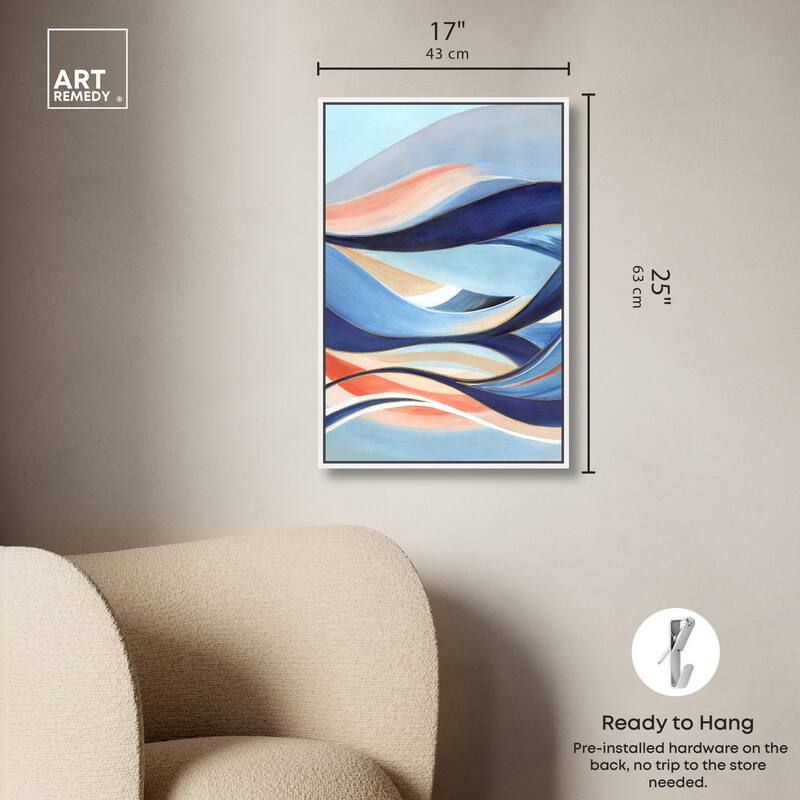 Glowing Blue I Canvas by Art Remedy