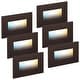 preview thumbnail 11 of 9, 6-Pack 5CCT LED Step Lights, Dimmable Indoor Outdoor Stair Light Oil Rubbed Bronze