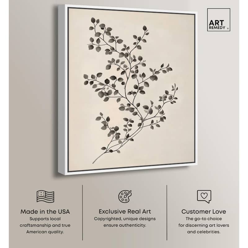 Bilberry Branch II Canvas by Art Remedy