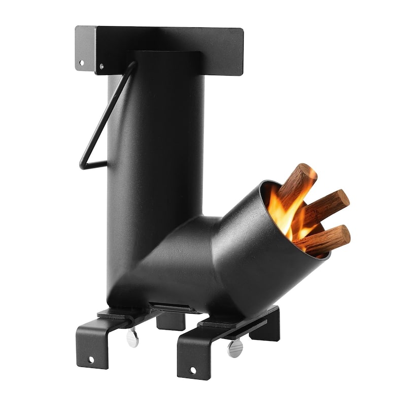 Camping Rocket Stove for Wood, Twigs, or Sticks, Outdoor Use