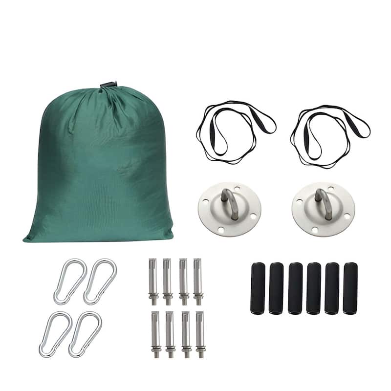 Yoga Hammock Swing for Inversion, Aerial Sling Kit with Mount Hooks - 2.73 x 1.64 yards