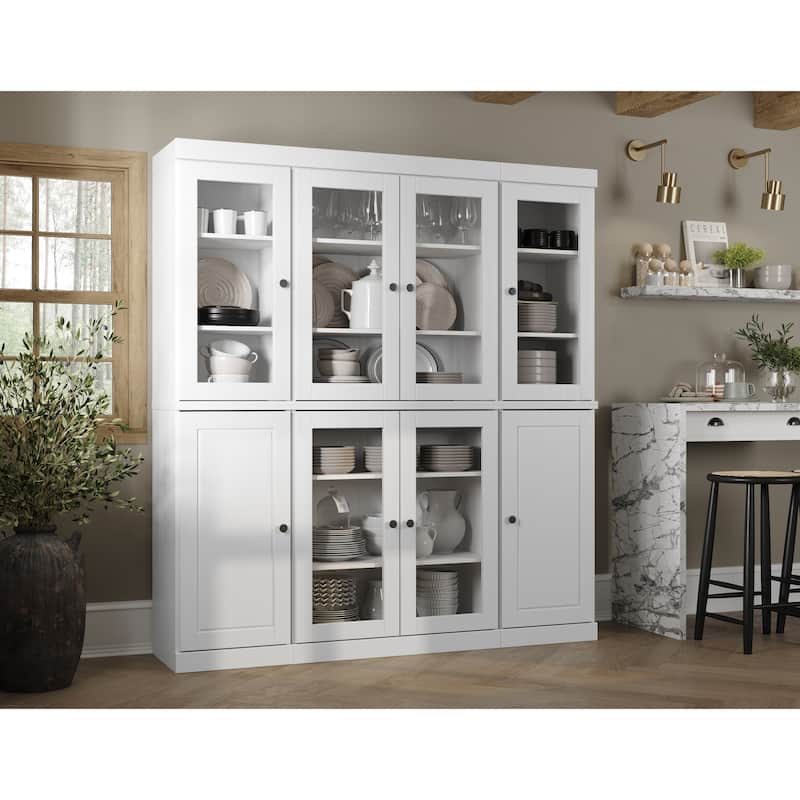 Palace Imports 100% Solid Wood 65" Kitchen China Pantry Cabinet - 65" x 71.5"