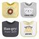 preview thumbnail 4 of 5, The Peanutshell Terry Cotton Baby Bib Set, 8 Pack, Cute Foodie Sayings