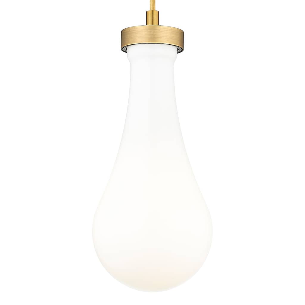 Innovations Lighting 451-1P-G451-5GWH Owego 5" Wide Mini Pendant with