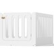 preview thumbnail 34 of 37, Queen Size Montessori Floor Bed with Door & High Fence, Solid Wood Low-Profile Sleep and Play Bed Frame