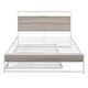preview thumbnail 3 of 10, Slat Support Full Bed Frame Metal Platform Bed with Trundle - White