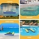 preview thumbnail 4 of 3, Moasis Floating Dog Boats Inflatable Water Pool Ramp 59" x 37,4" Boats Docks Beach - 59" x 37,4" x 5,9"