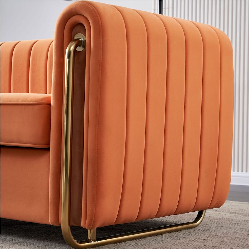 Velvet Sofa Couch 84.25''W