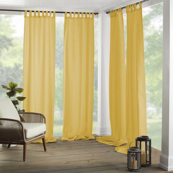 slide 1 of 36, Matine Indoor/Outdoor Curtain Panel 52" W X 108" L - Yellow