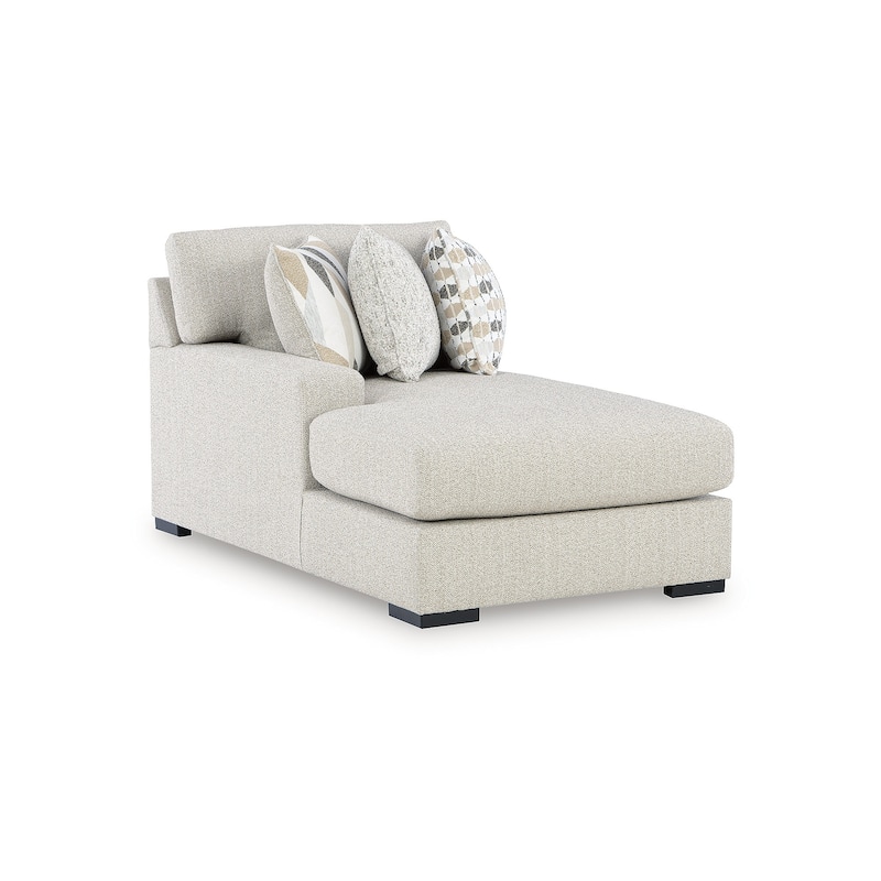 Signature Design by Ashley Laurelgrove White 4-Piece Sectional with Chaise