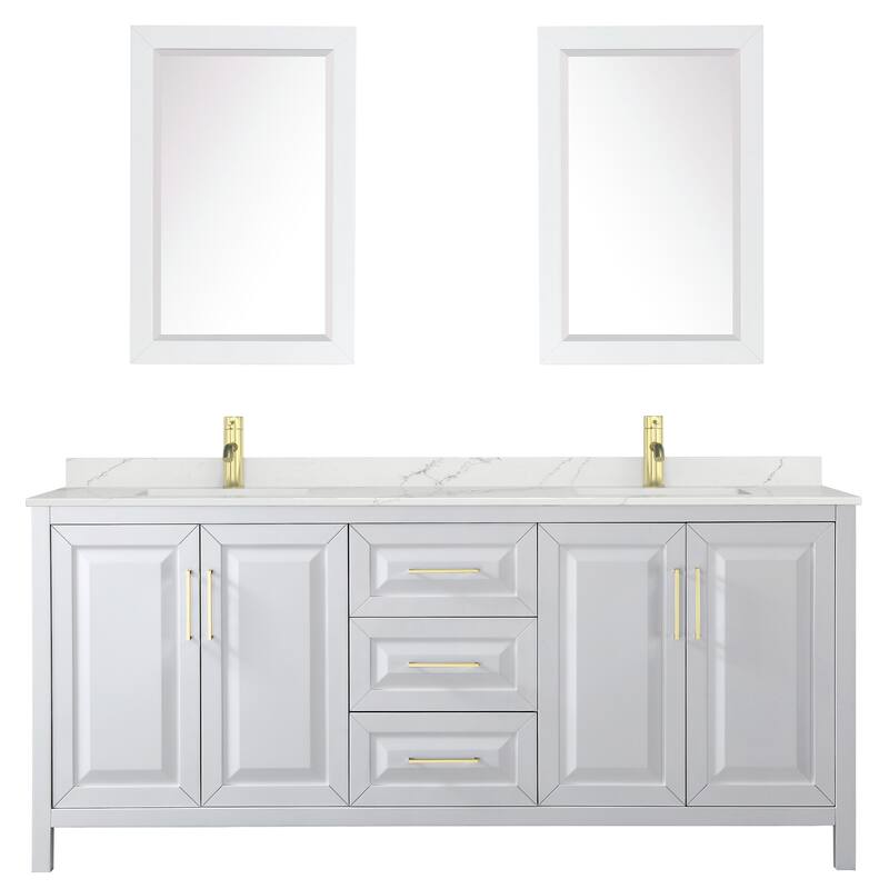 Wyndham Collection WCV252580D-QTZ-UNSM24 Daria 80" Free Standing