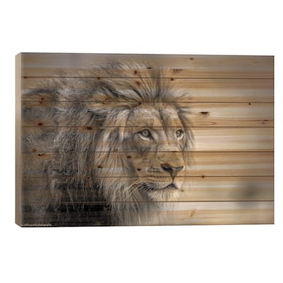 His Majesty.... Print On Wood by Jeffrey C. Sink - Multi-Color