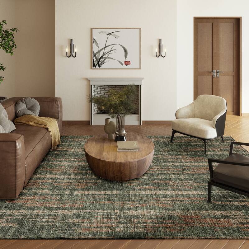 Indoor/Outdoor Rylee Modern Stripes Washable Rug