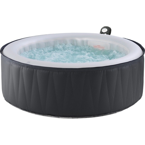 Mspa Delight Aurora Bubble Hot Tub 4 Person Inflatable Bubble Spa 71 W X 28 L