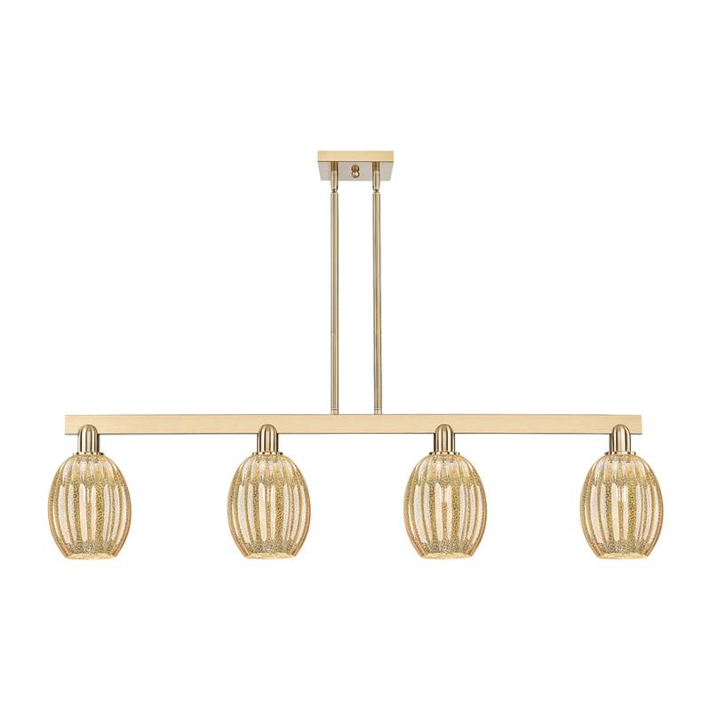 Innovations Lighting 716-4I-12-48 Preston Linear Preston 4 Light 48" - Champagne Bronze / Mercury