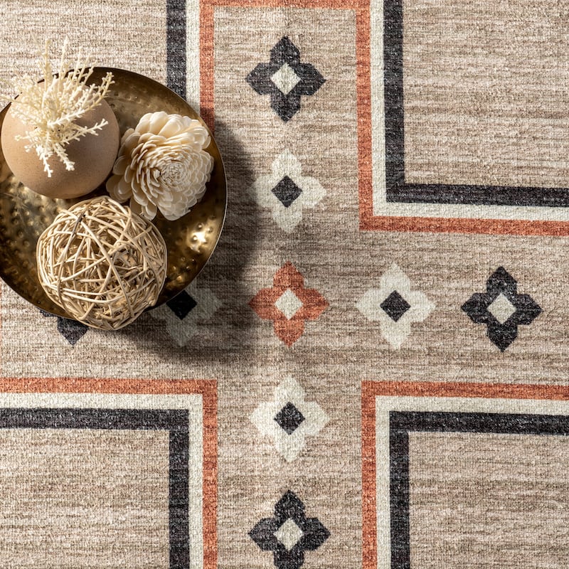 Nuloom Colbie SpinClean Tribal Machine Washable Area Rug