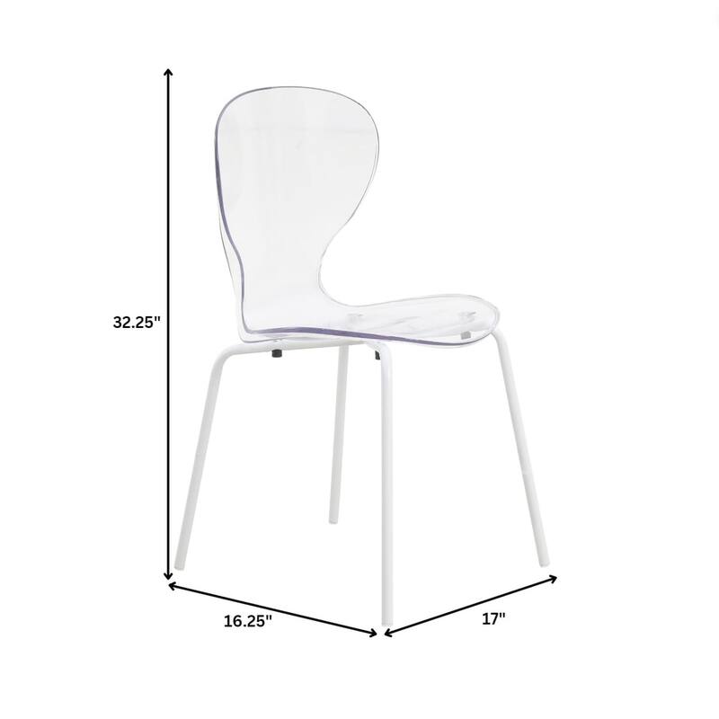 5-Piece Dining Set with 35-Inch Round Dining Table and 4 Side Chairs in White Stainless Steel