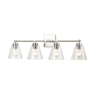 Elk Home East Point Polished Chrome With Clear Glass 4 Light Vanity