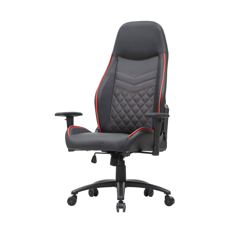 Joseff Black Faux Leather Reclining Gaming Chair by Furniture of America