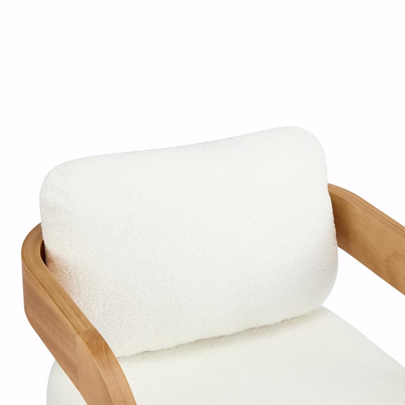 2-Pack Dining Chairs - Fabric with Pillow Back, Solid Wood Frame