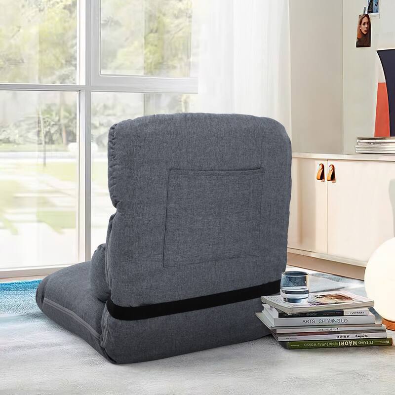 VredHom Adjustable 5-Position Padded Floor Chair Lazy Sofa Recliner