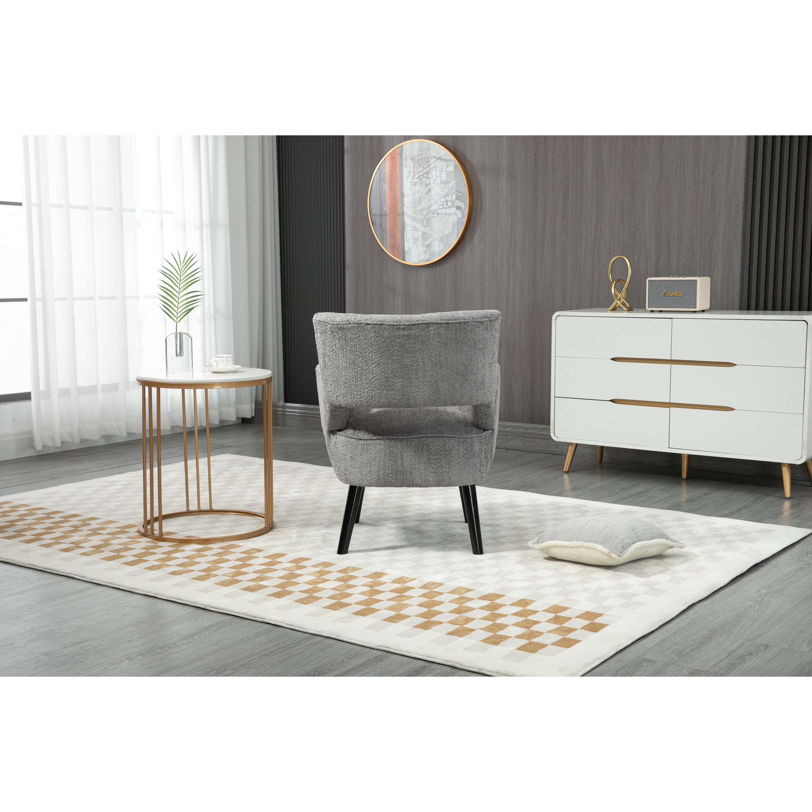 Modern curved reading lounger store