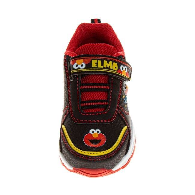 Sesame Street Kids Light Up Elmo Hook and Loop Fashion Sneaker. (Toddler/Little Kids)
