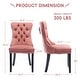 preview thumbnail 61 of 69, Solid Wood Velvet Upholstered Dining Chair Set of 6