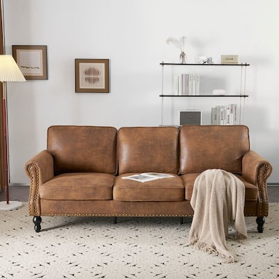 83W ×32D ×31H Mid-Century Style Upholstered Multi-Person Sofa Indoor