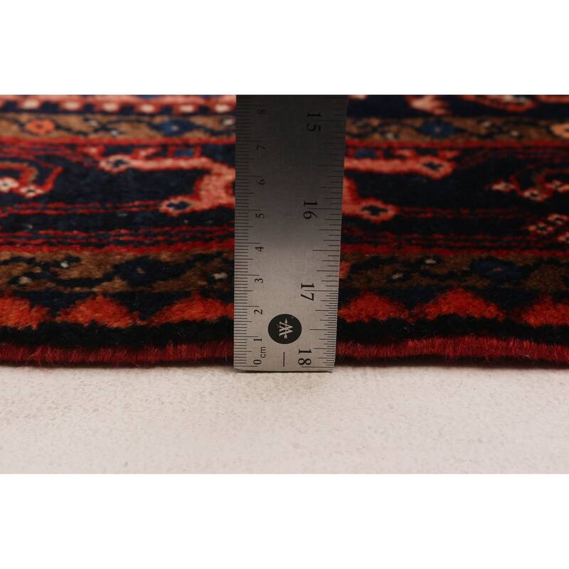 ECARPETGALLERY Hand-knotted Andelz Red Wool Rug - 3'5 x 9'8